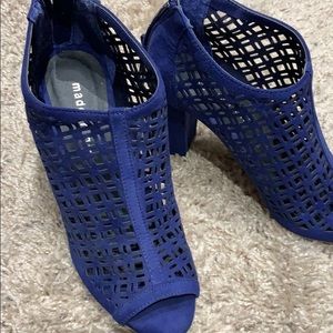 Madden girl royal blue peep toe NWOT